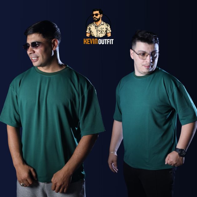 تيشيرت أوفرسايز (اخضر) = راحة وأناقة لا مثيل لها!